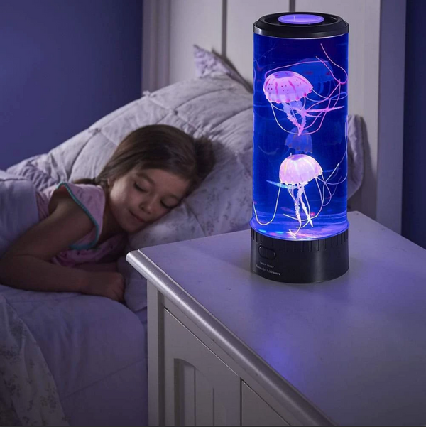 Lâmpada LED para aquário de água-viva luz noturna alimentada por USB